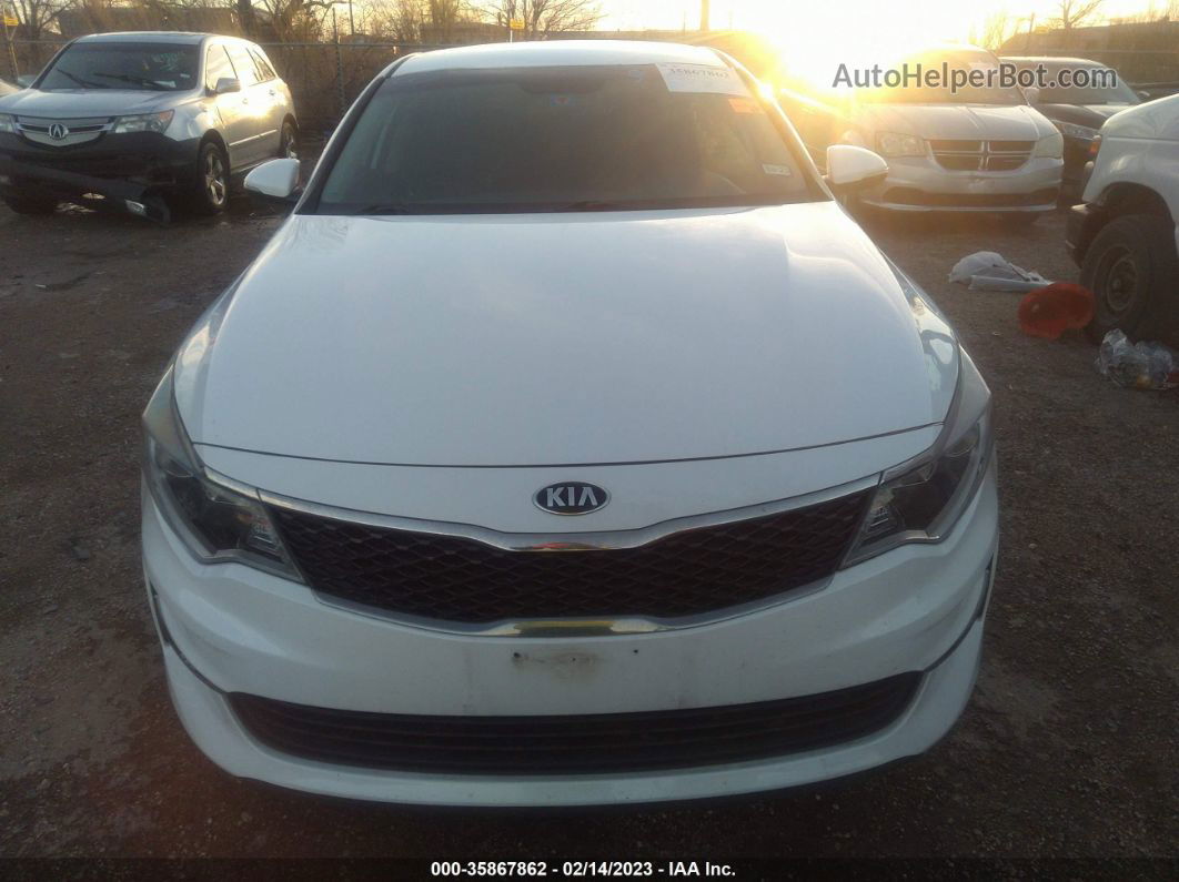 2018 Kia Optima Lx White vin: 5XXGT4L38JG264084