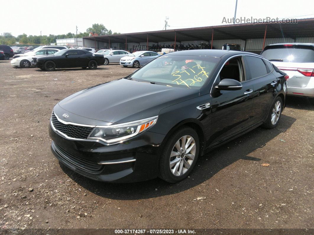 2016 Kia Optima Lx Black vin: 5XXGT4L39GG018475