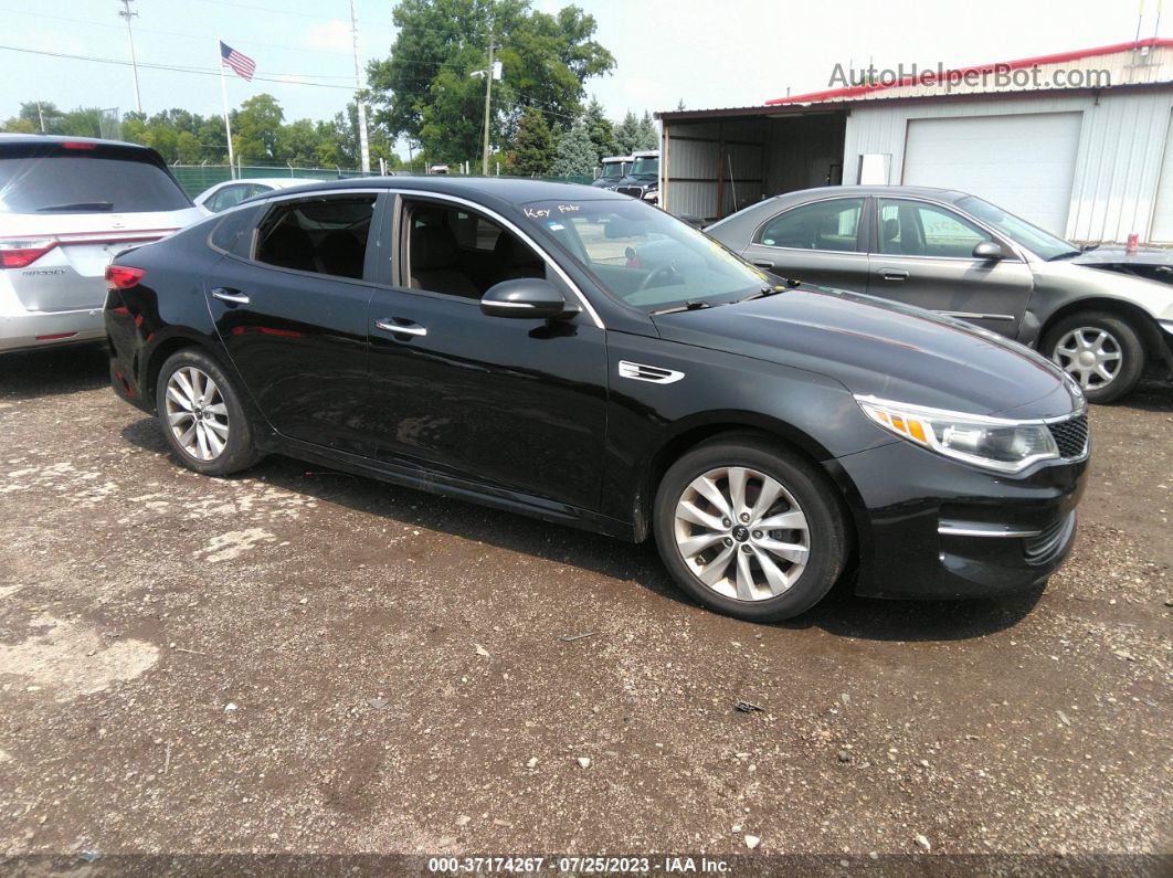 2016 Kia Optima Lx Black vin: 5XXGT4L39GG018475