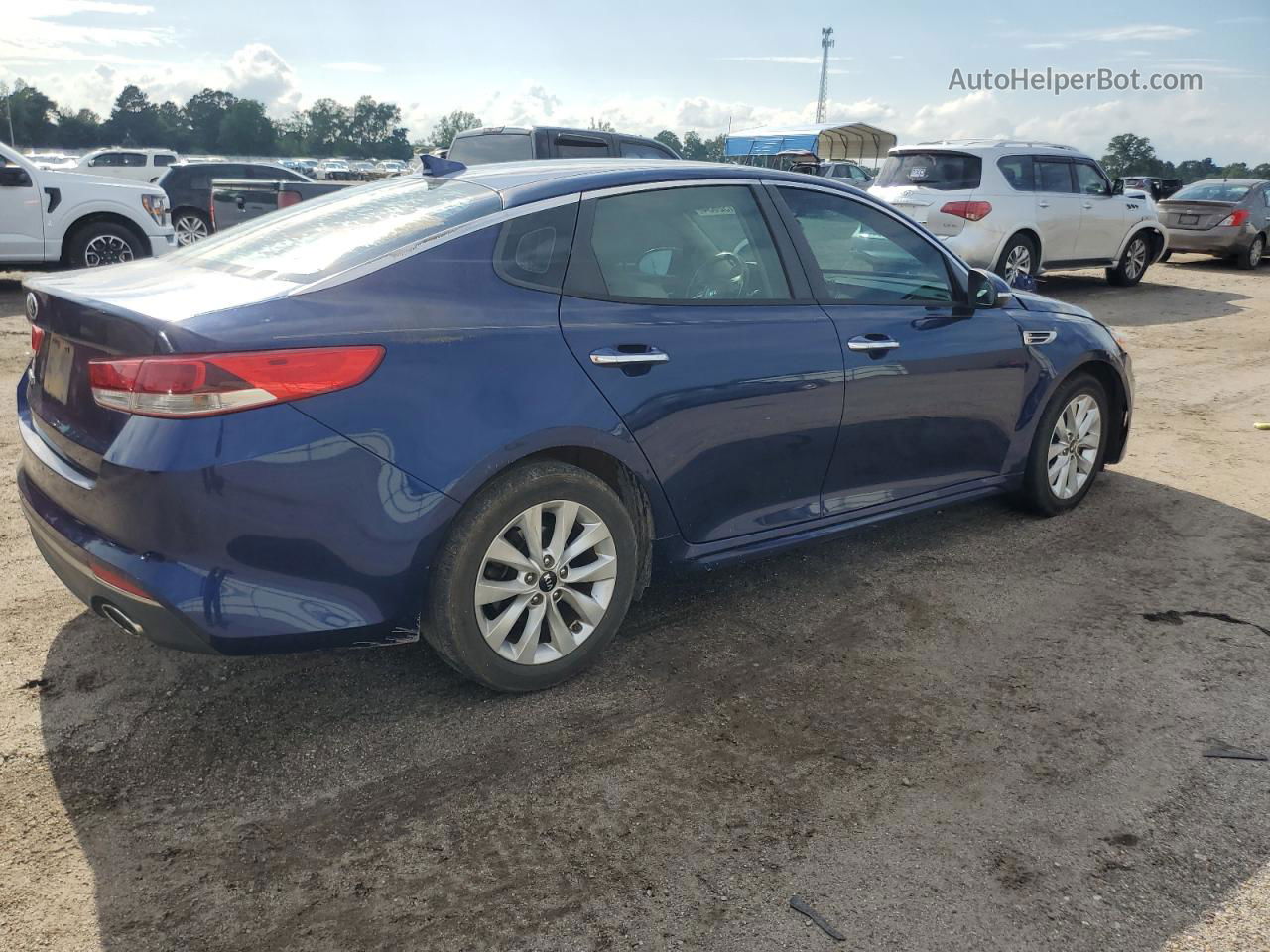 2016 Kia Optima Lx Синий vin: 5XXGT4L39GG021344