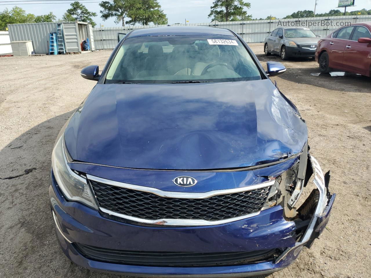 2016 Kia Optima Lx Синий vin: 5XXGT4L39GG021344