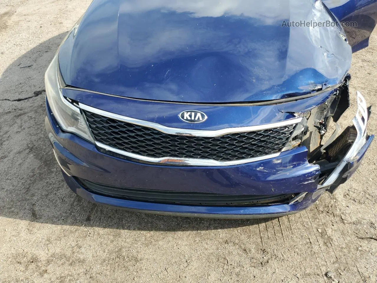 2016 Kia Optima Lx Синий vin: 5XXGT4L39GG021344