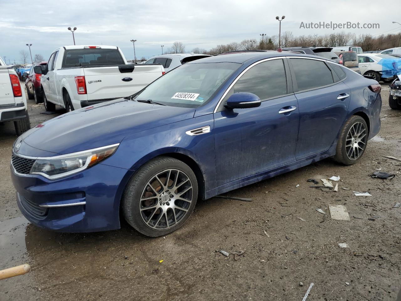 2016 Kia Optima Lx Blue vin: 5XXGT4L39GG049158