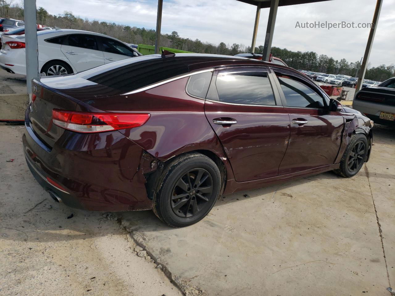 2016 Kia Optima Lx Burgundy vin: 5XXGT4L39GG063920