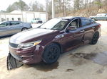 2016 Kia Optima Lx Burgundy vin: 5XXGT4L39GG063920