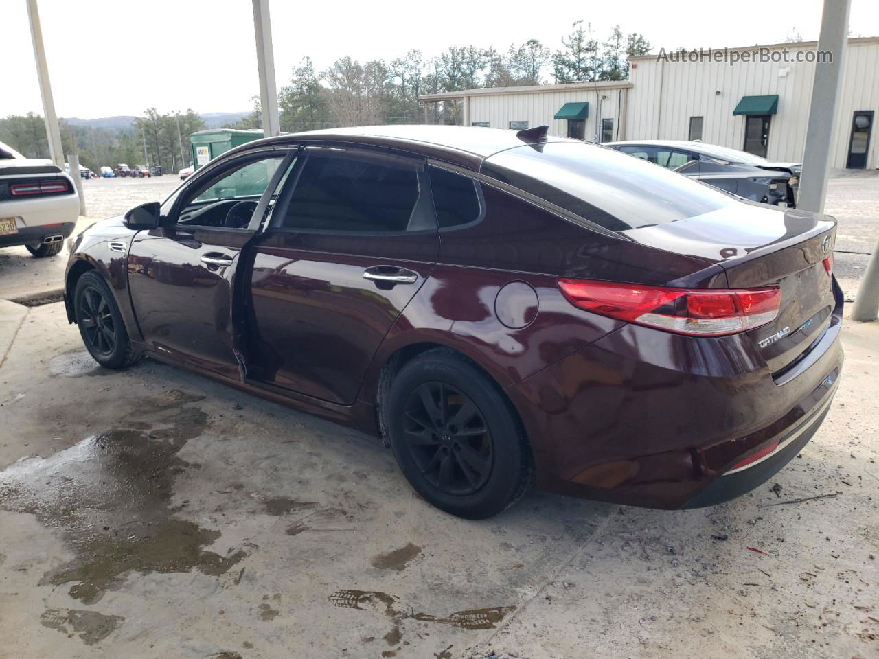 2016 Kia Optima Lx Burgundy vin: 5XXGT4L39GG063920