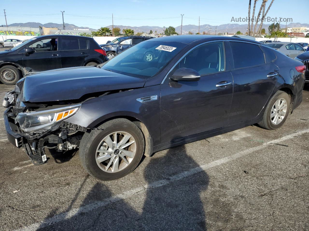 2017 Kia Optima Lx Gray vin: 5XXGT4L39HG134681