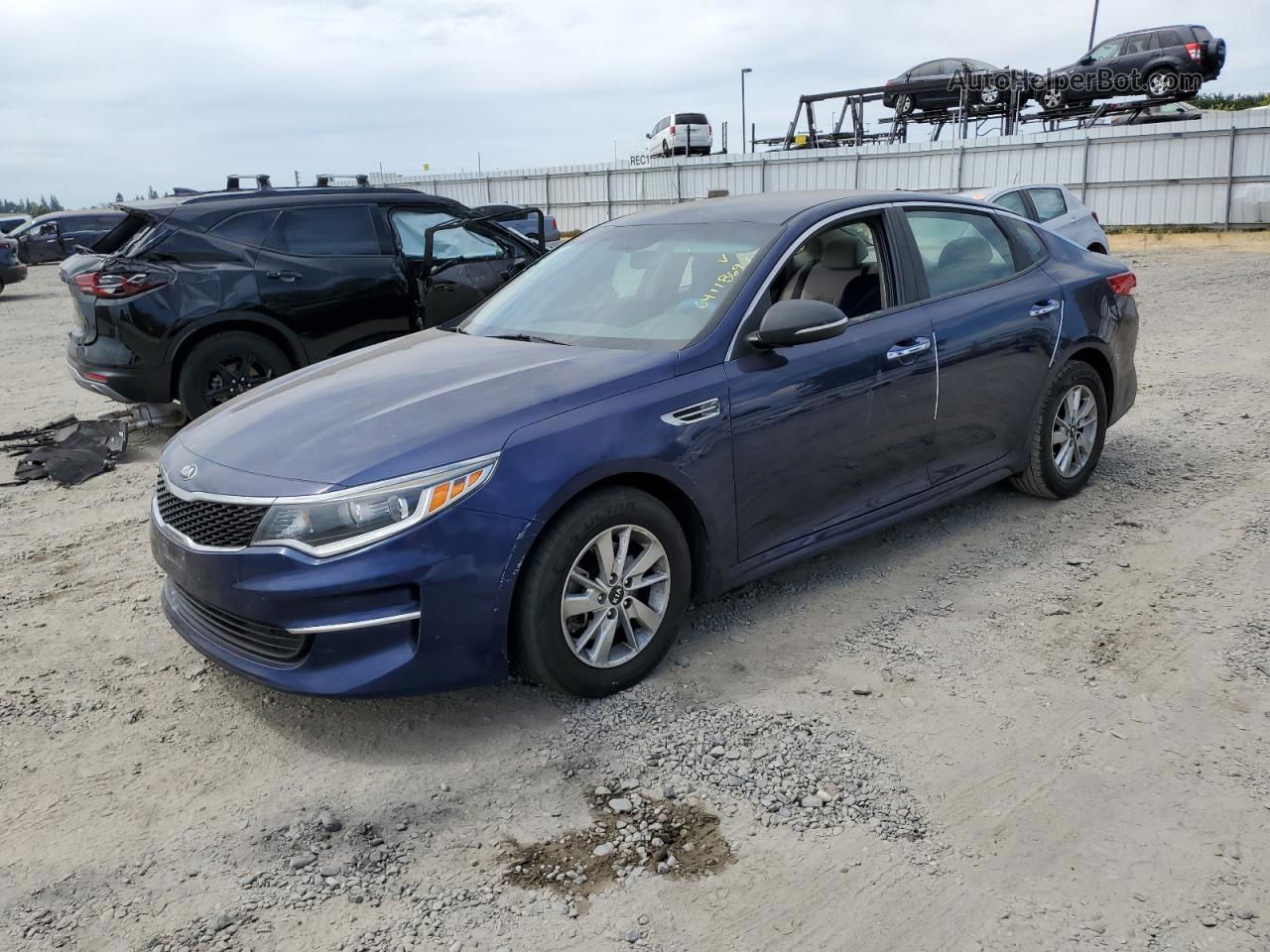 2017 Kia Optima Lx Blue vin: 5XXGT4L39HG149598