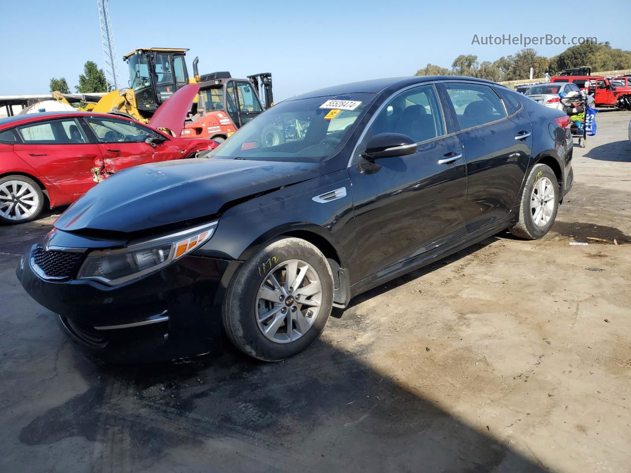 2017 Kia Optima Lx Black vin: 5XXGT4L39HG151559