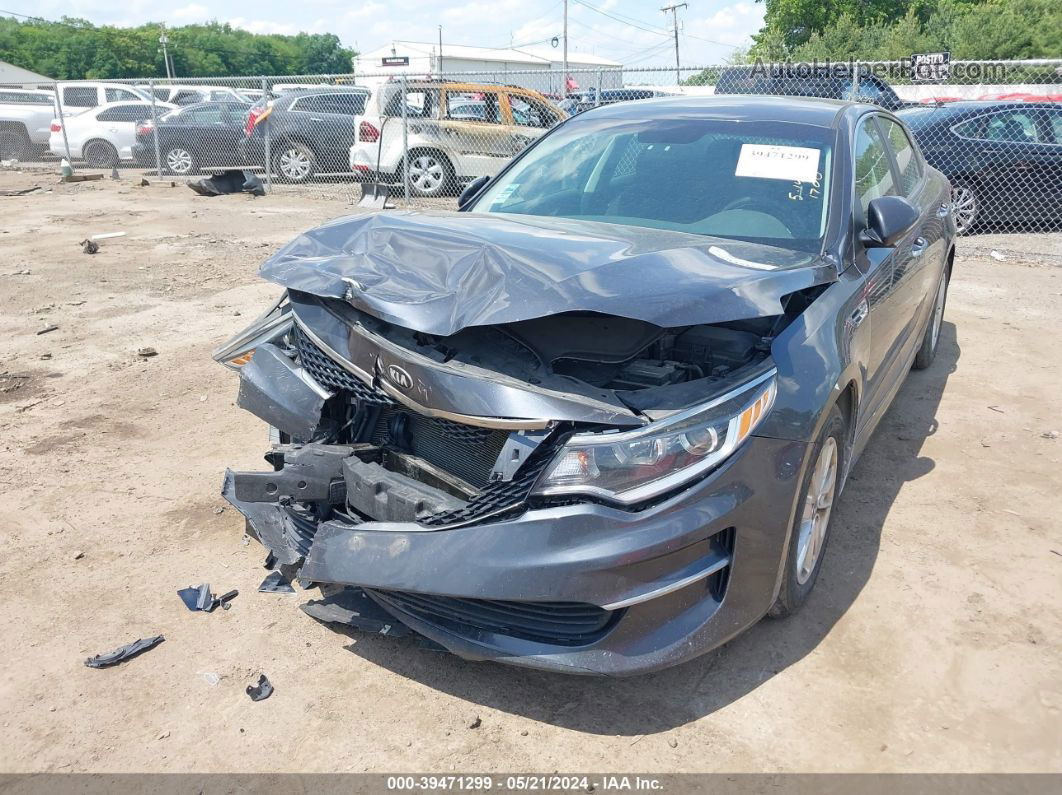 2017 Kia Optima Lx Gray vin: 5XXGT4L39HG161735