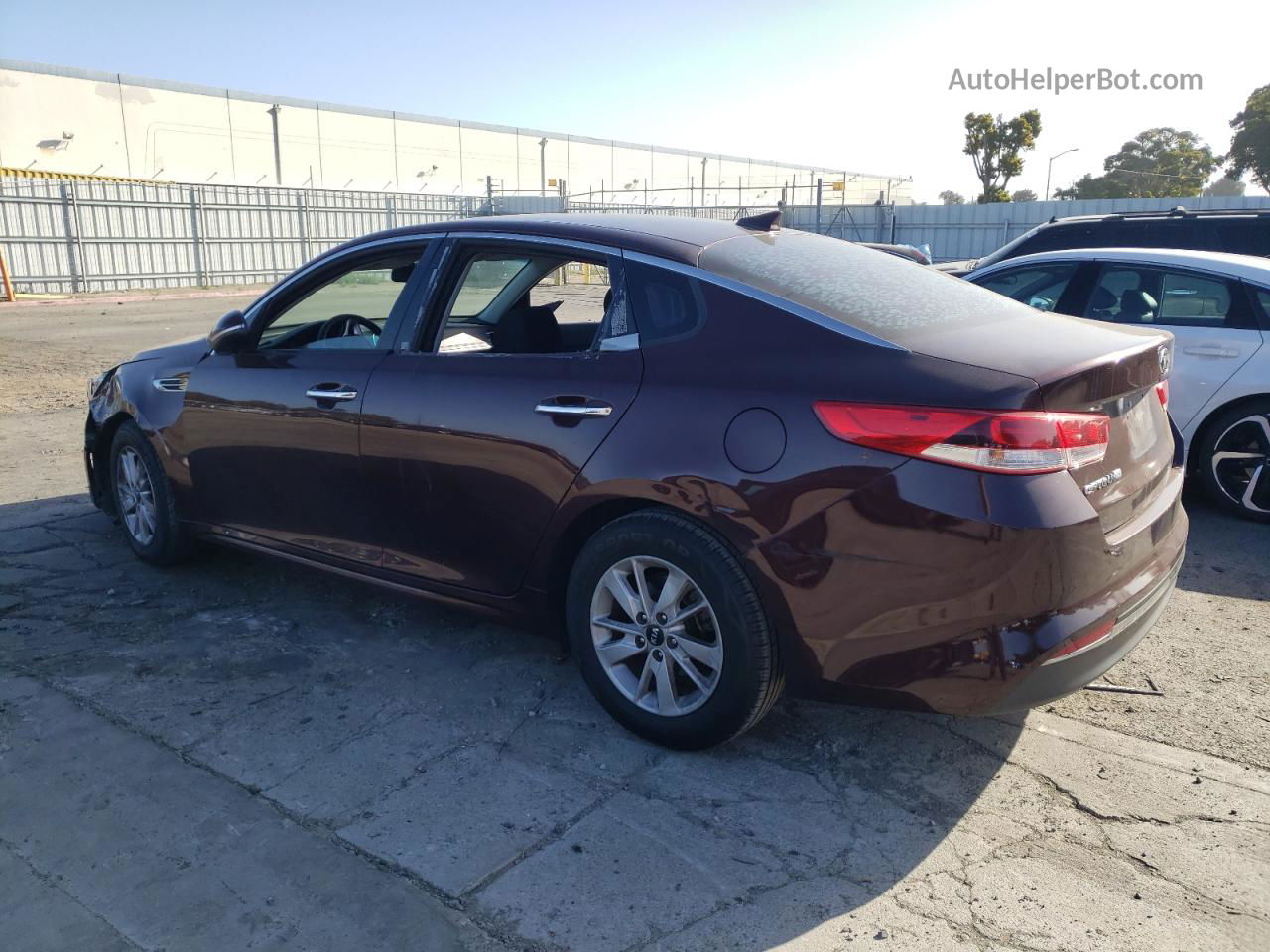 2017 Kia Optima Lx Burgundy vin: 5XXGT4L39HG169026