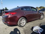 2017 Kia Optima Lx Burgundy vin: 5XXGT4L39HG169026