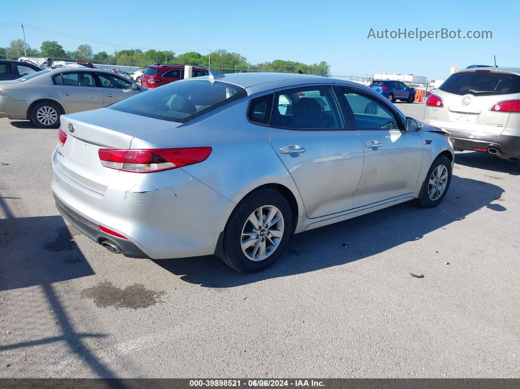 2017 Kia Optima Lx Silver vin: 5XXGT4L39HG169513