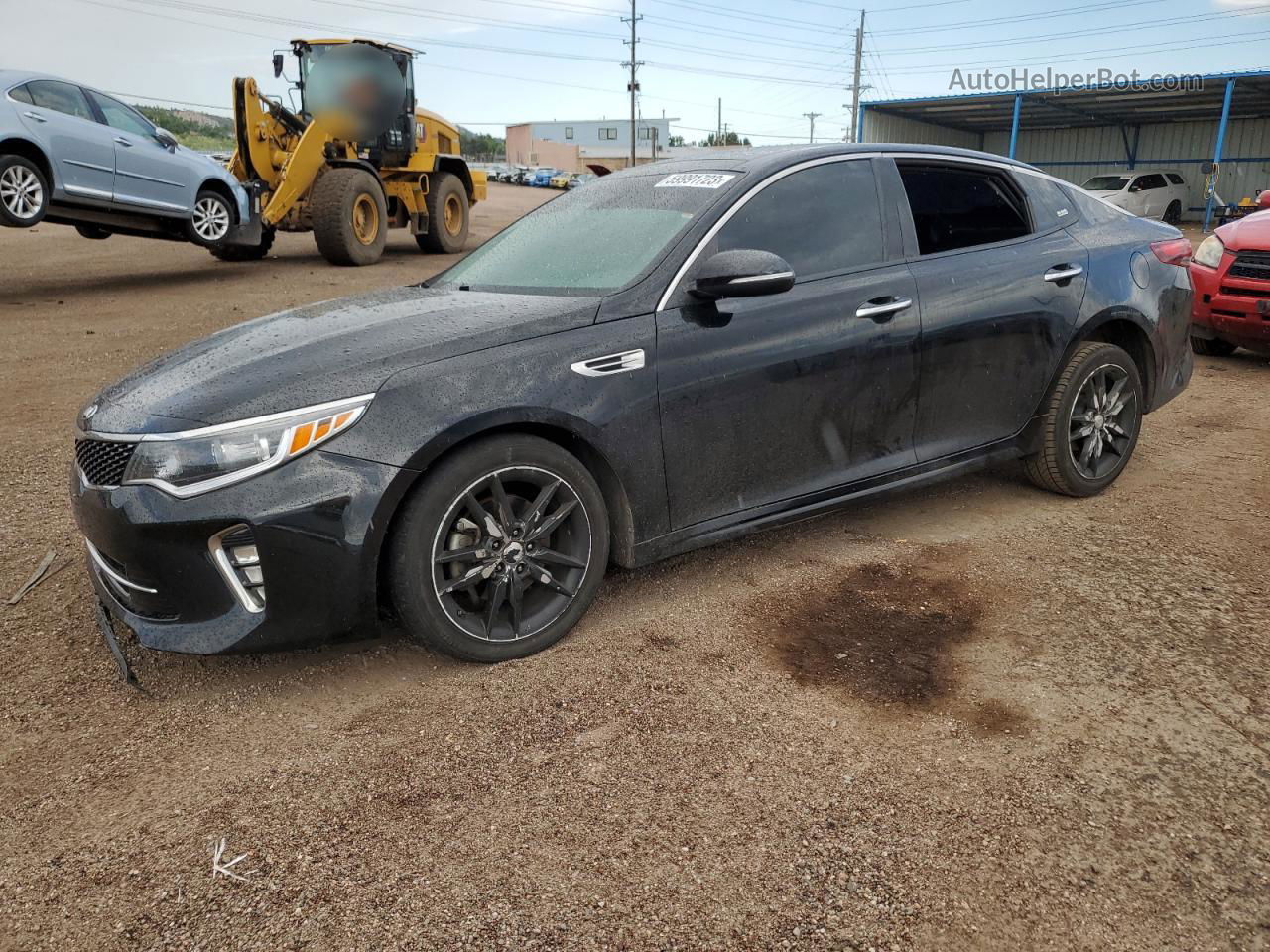 2018 Kia Optima Lx Black vin: 5XXGT4L39JG188049