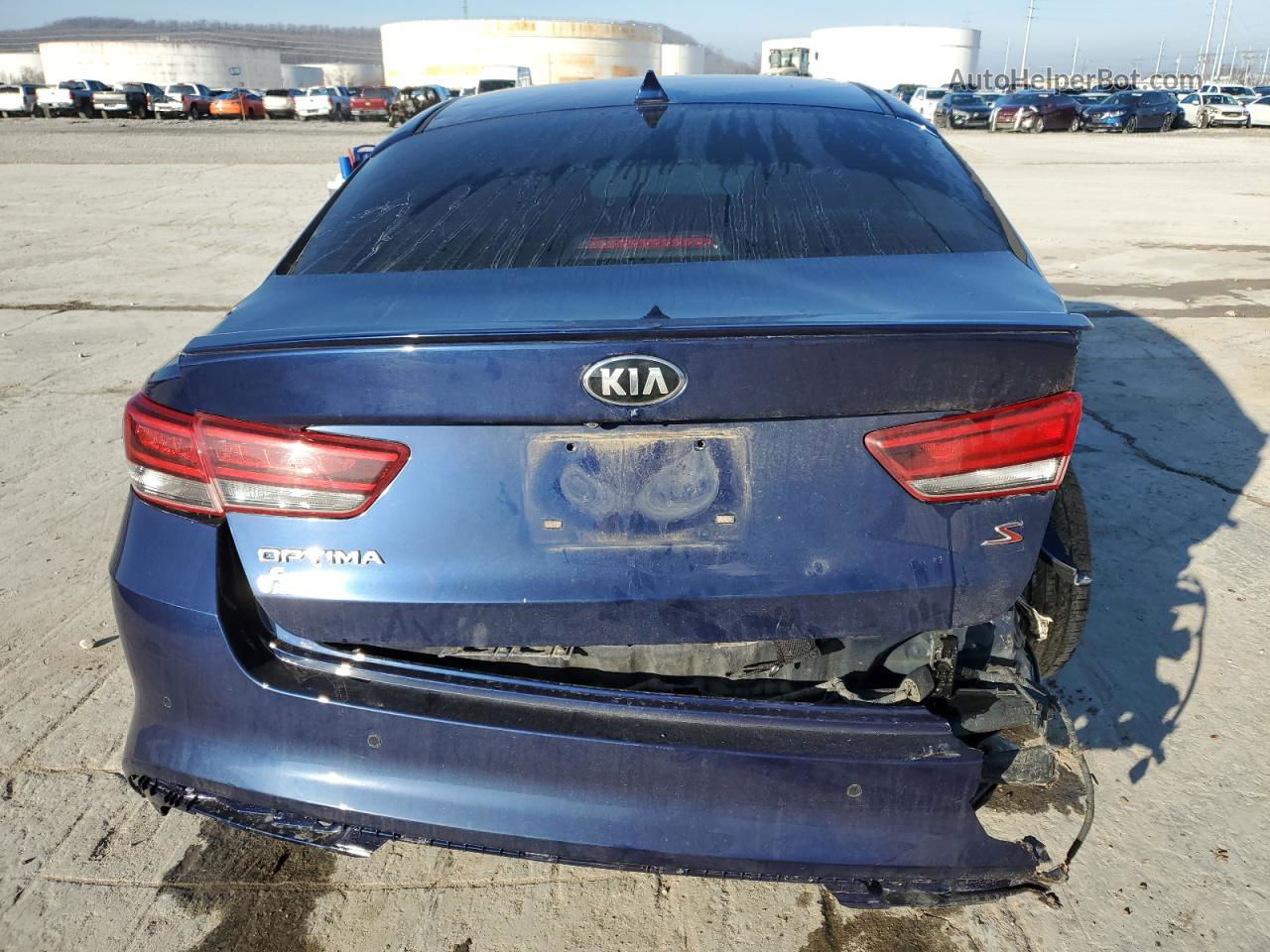 2018 Kia Optima Lx Blue vin: 5XXGT4L39JG191226