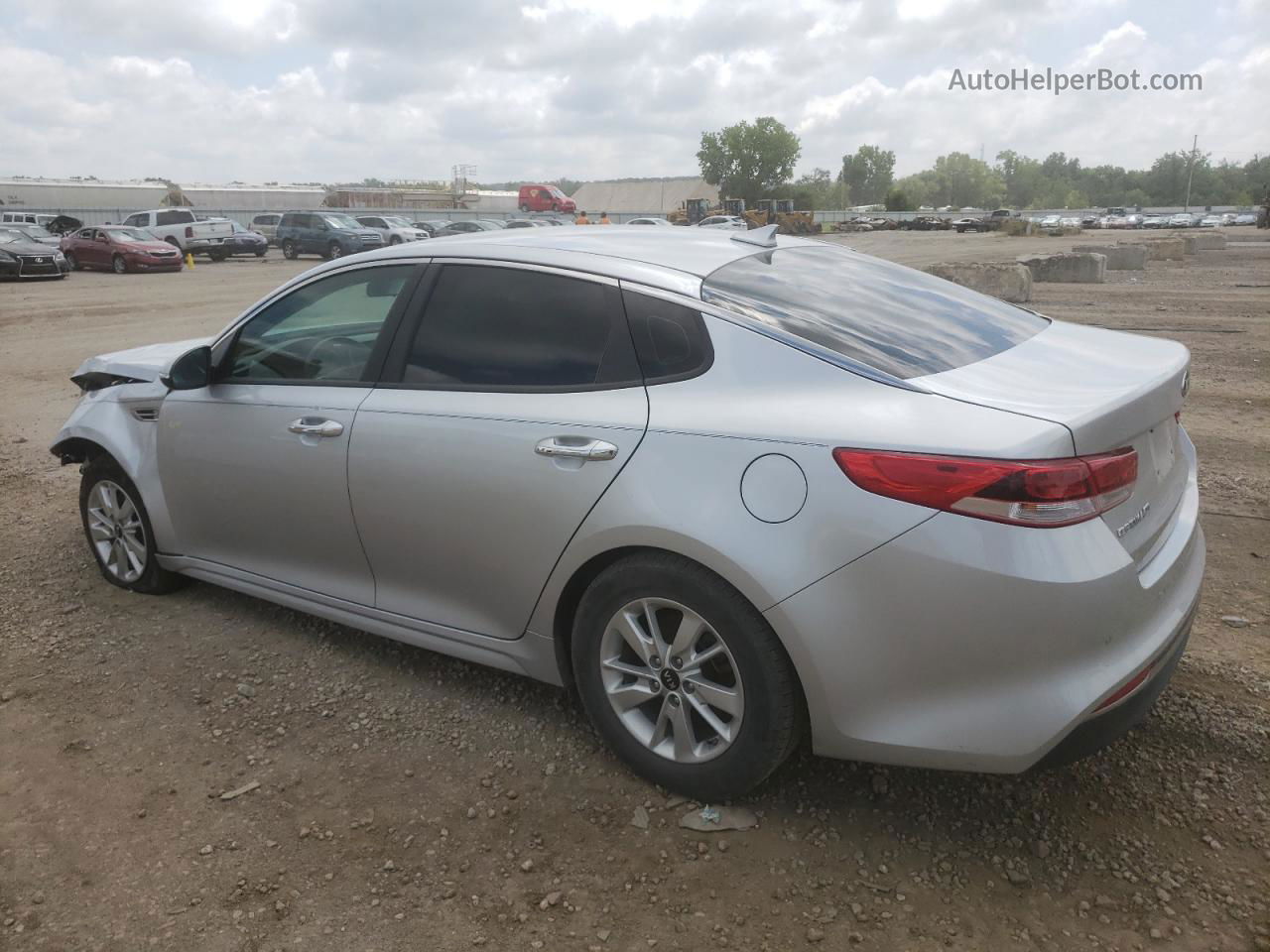 2018 Kia Optima Lx Silver vin: 5XXGT4L39JG191999