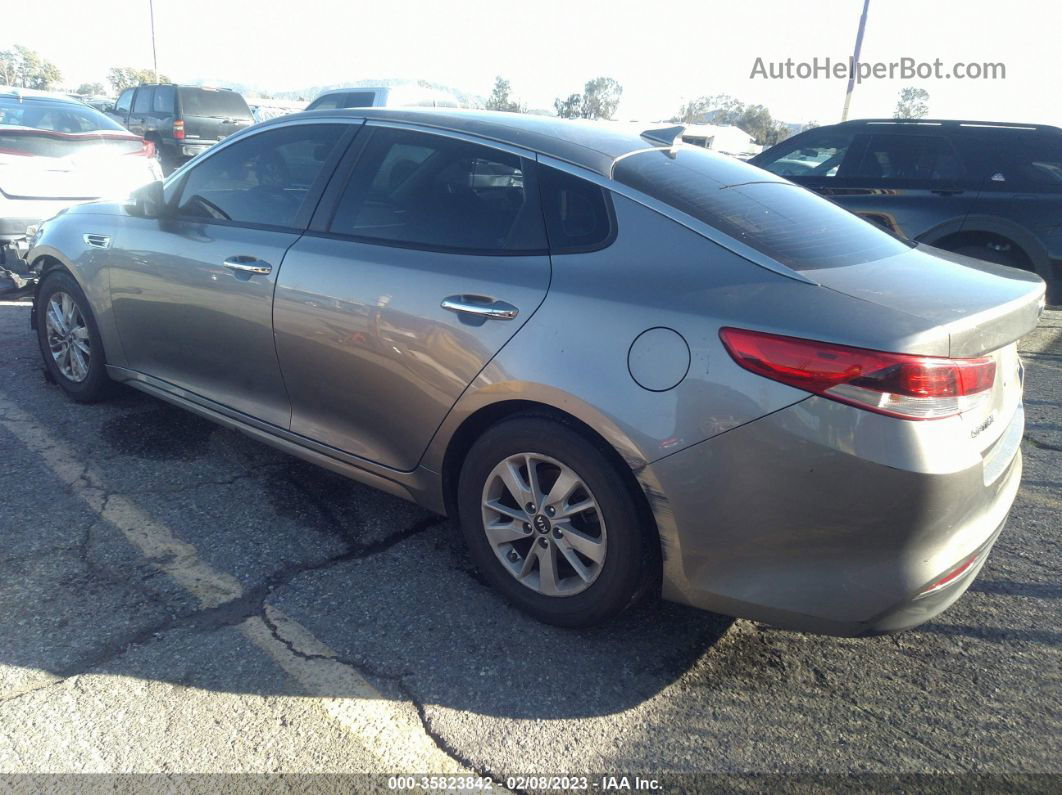 2018 Kia Optima Lx Gray vin: 5XXGT4L39JG230607