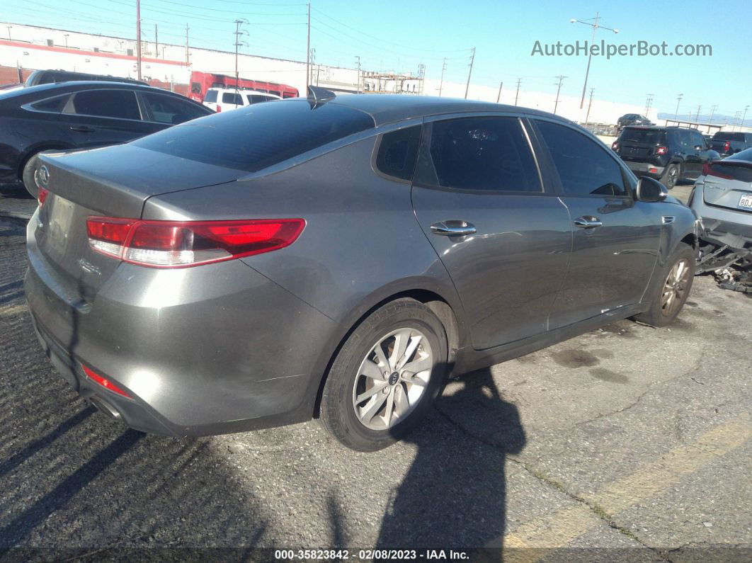 2018 Kia Optima Lx Gray vin: 5XXGT4L39JG230607