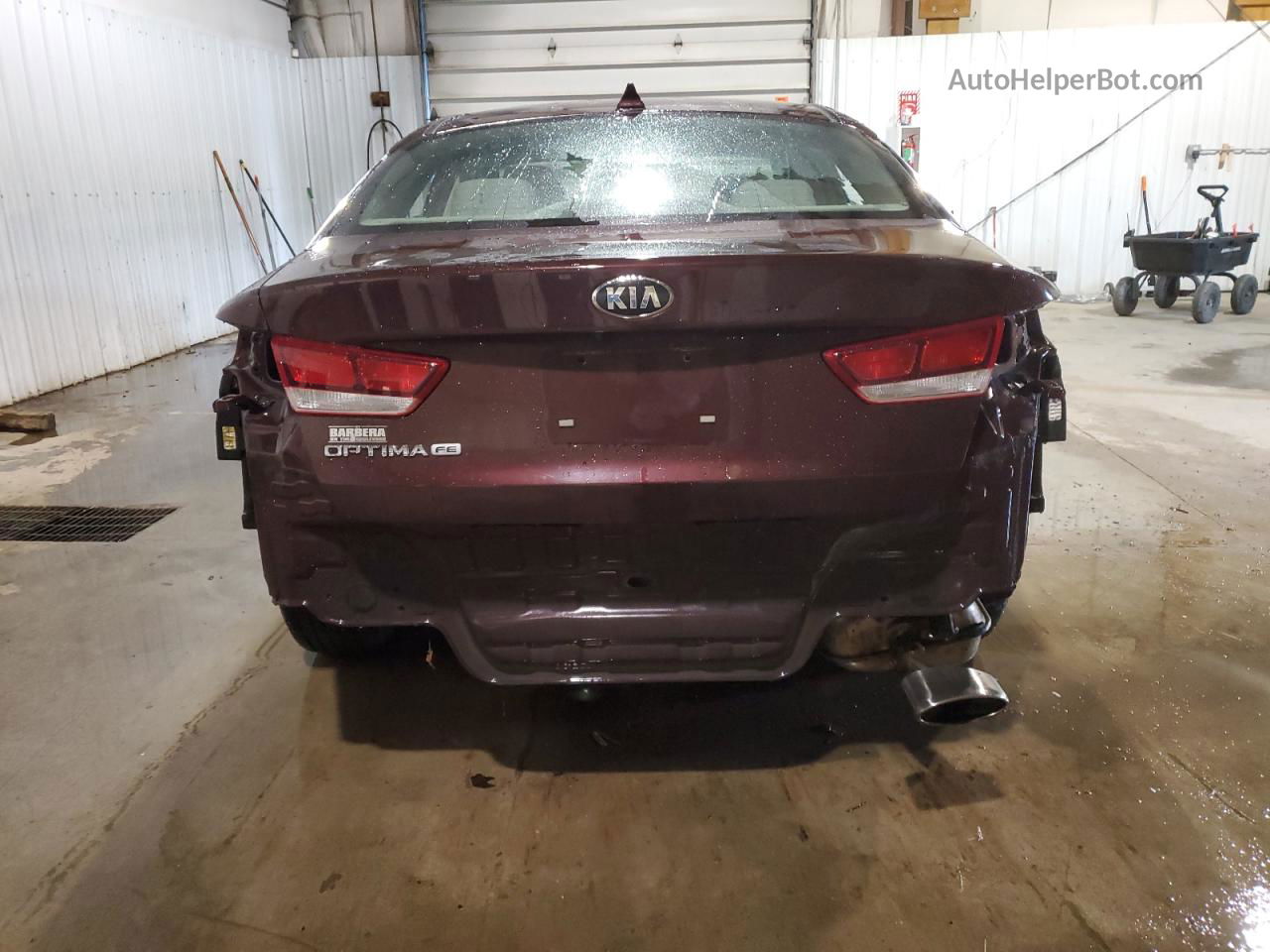 2018 Kia Optima Lx Burgundy vin: 5XXGT4L39JG233281