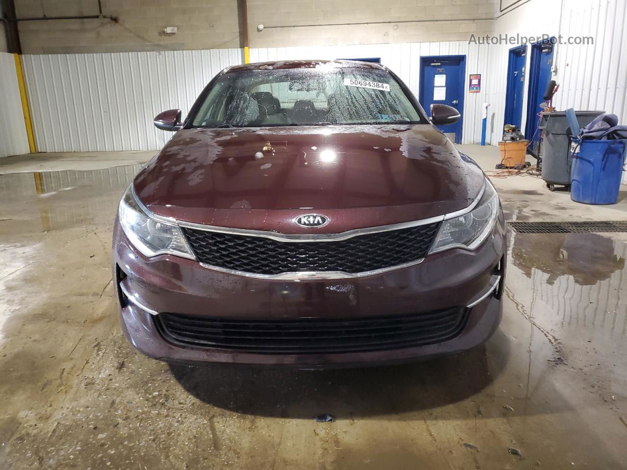 2018 Kia Optima Lx Burgundy vin: 5XXGT4L39JG233281