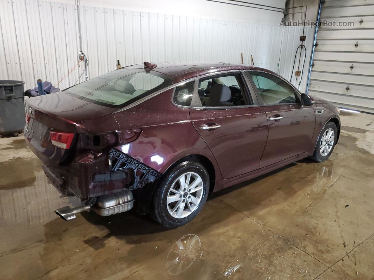 2018 Kia Optima Lx Burgundy vin: 5XXGT4L39JG233281