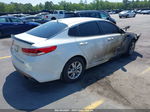 2018 Kia Optima Lx White vin: 5XXGT4L39JG235905