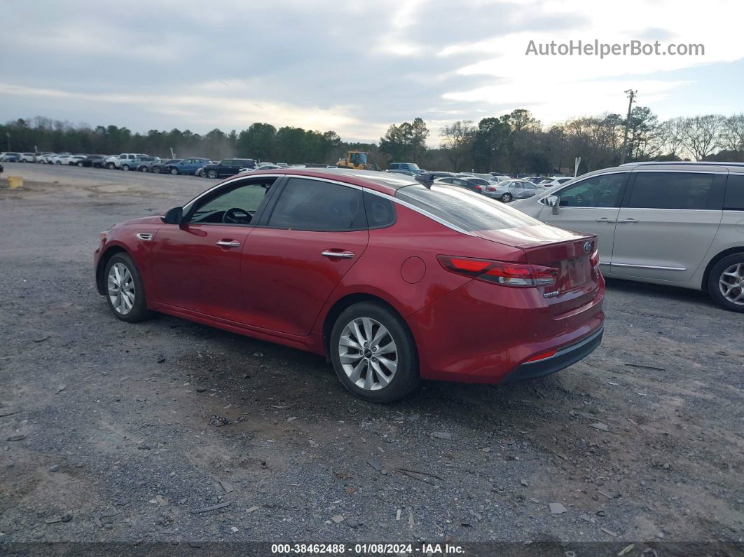 2018 Kia Optima S Red vin: 5XXGT4L39JG235922