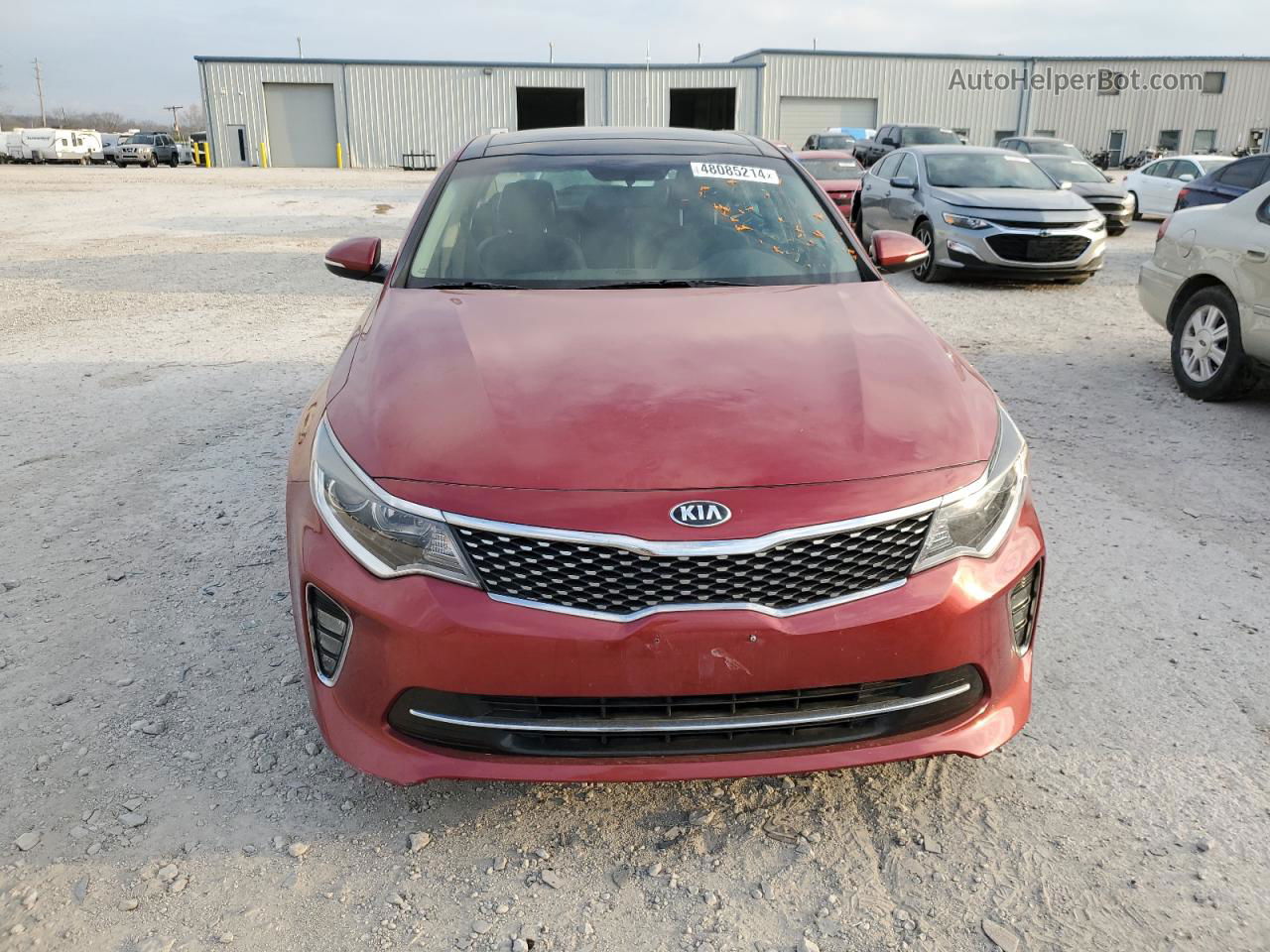 2018 Kia Optima Lx Red vin: 5XXGT4L39JG236178