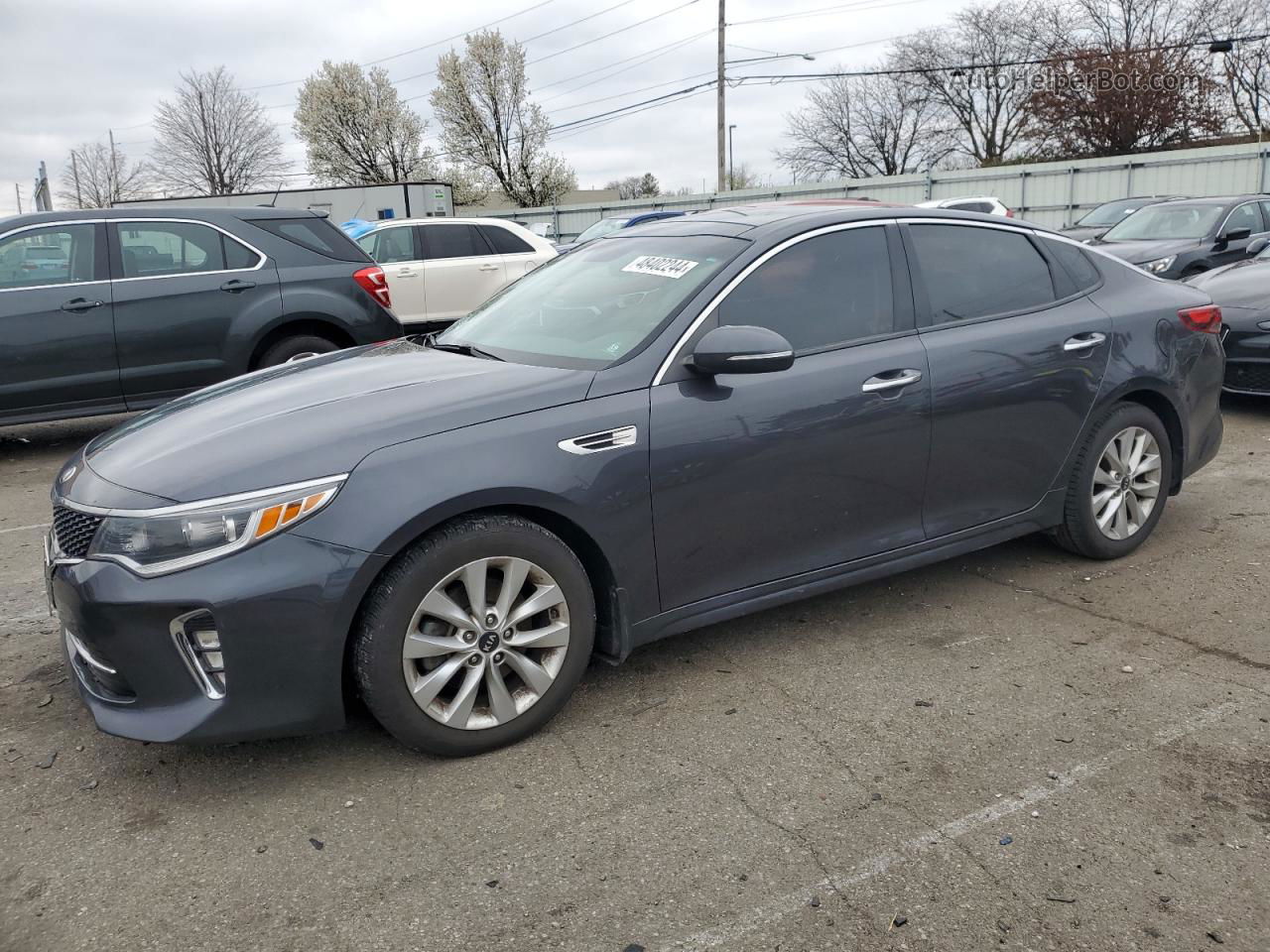 2018 Kia Optima Lx Gray vin: 5XXGT4L39JG243485