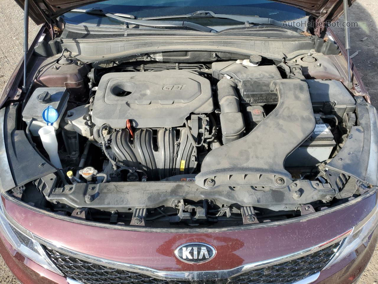 2016 Kia Optima Lx Maroon vin: 5XXGT4L3XGG002981