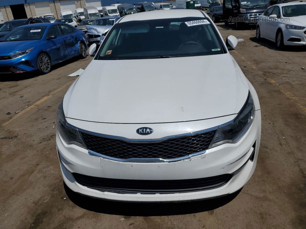 2016 Kia Optima Lx White vin: 5XXGT4L3XGG028349