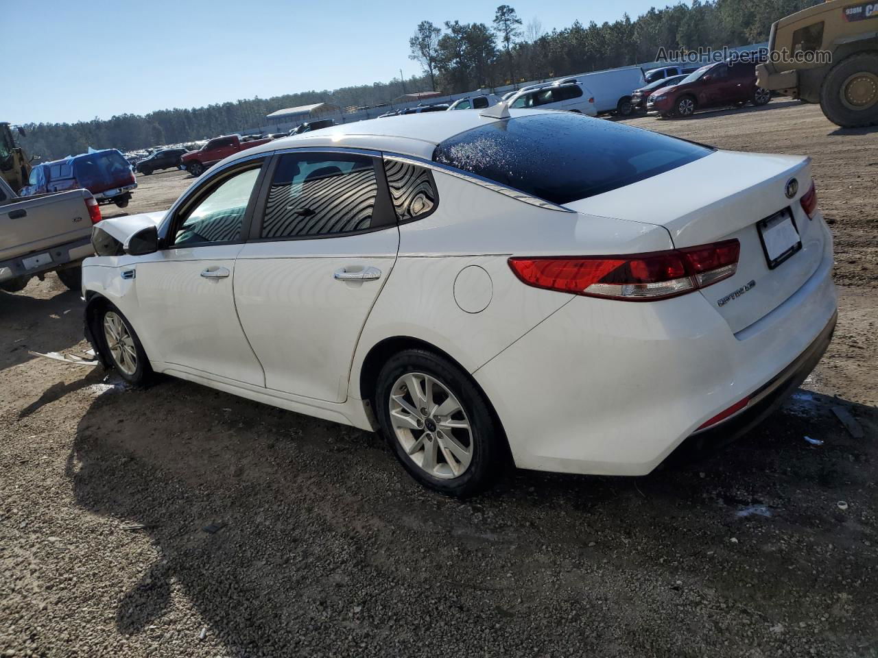 2016 Kia Optima Lx White vin: 5XXGT4L3XGG028786