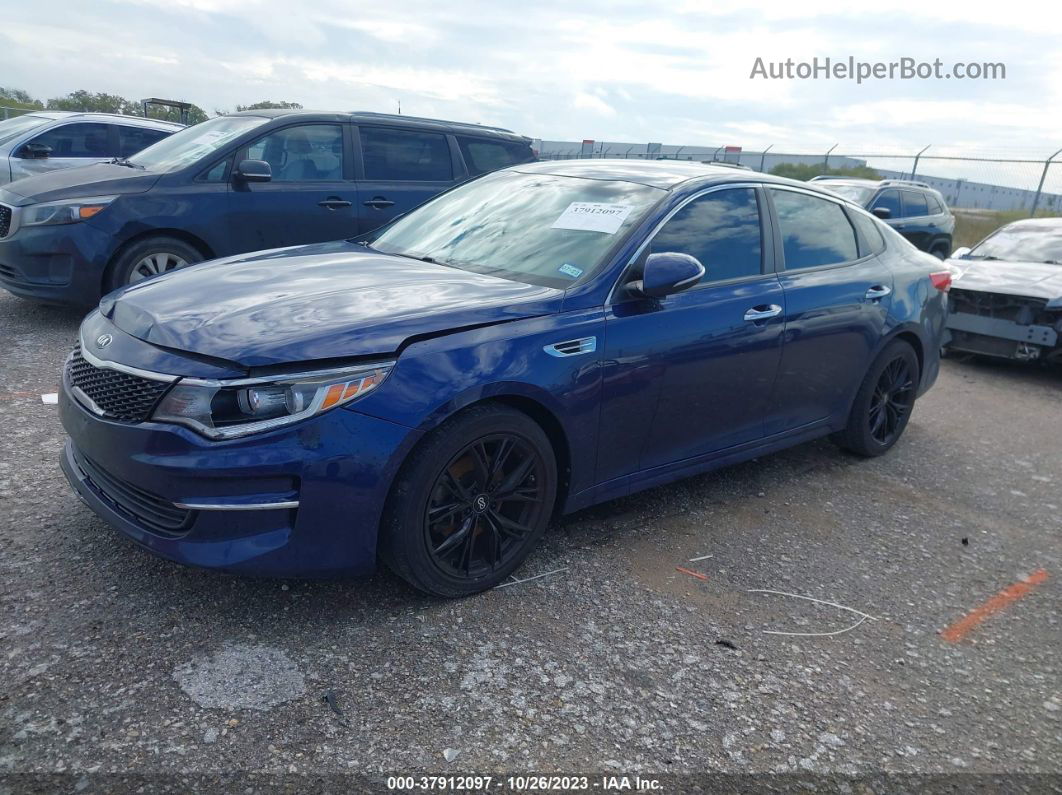 2016 Kia Optima Lx Dark Blue vin: 5XXGT4L3XGG036483