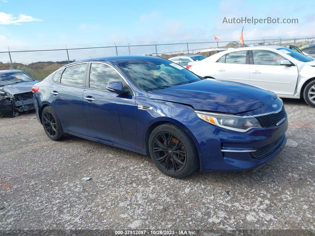 2016 Kia Optima Lx Dark Blue vin: 5XXGT4L3XGG036483