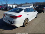 2016 Kia Optima Lx White vin: 5XXGT4L3XGG048794