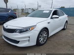 2016 Kia Optima Lx White vin: 5XXGT4L3XGG059181