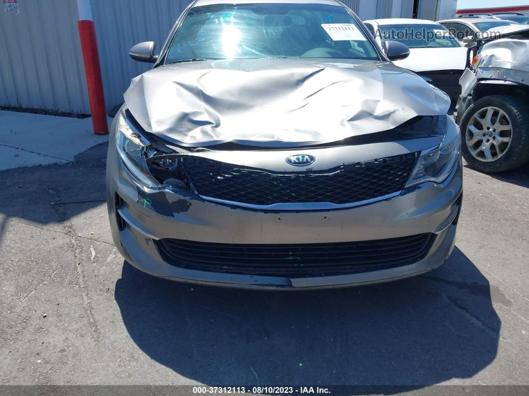 2016 Kia Optima Lx Gray vin: 5XXGT4L3XGG060203