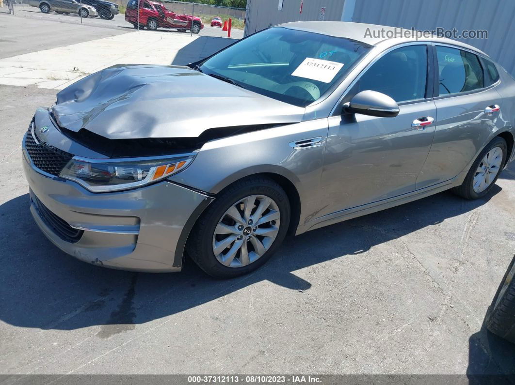 2016 Kia Optima Lx Gray vin: 5XXGT4L3XGG060203