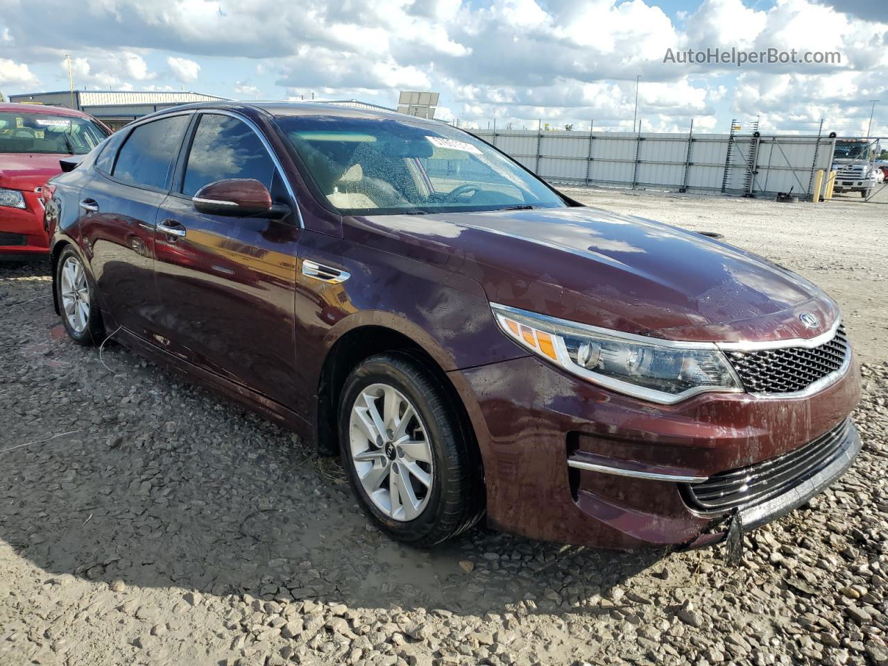 2016 Kia Optima Lx Фиолетовый vin: 5XXGT4L3XGG117564