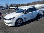 2017 Kia Optima Lx White vin: 5XXGT4L3XHG124063