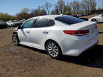 2017 Kia Optima Lx White vin: 5XXGT4L3XHG130915