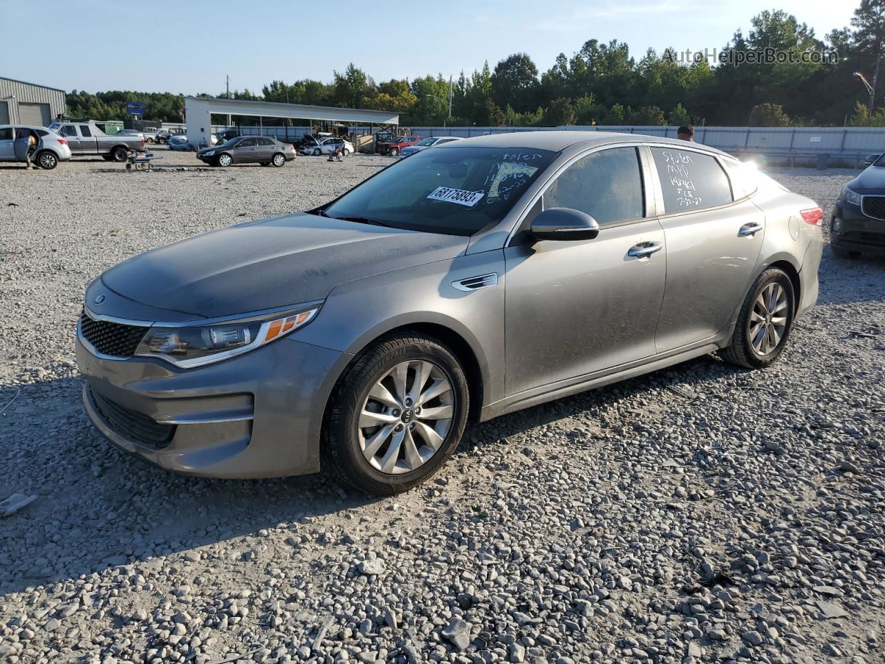 2017 Kia Optima Lx Gray vin: 5XXGT4L3XHG148461