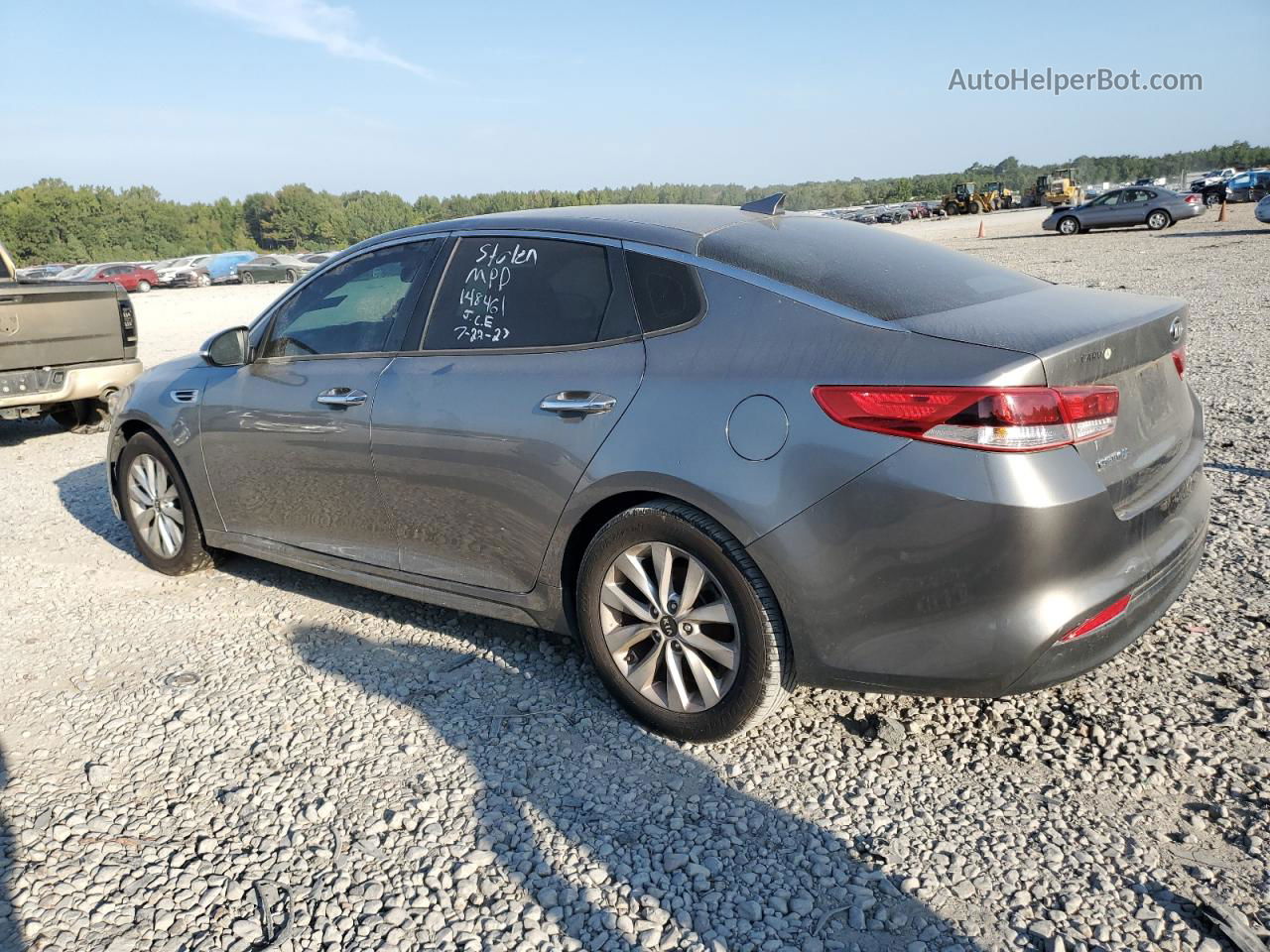 2017 Kia Optima Lx Gray vin: 5XXGT4L3XHG148461