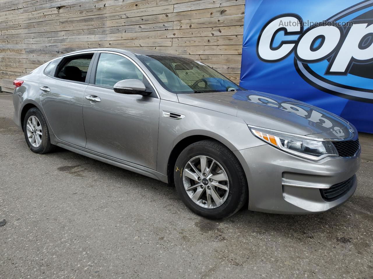 2017 Kia Optima Lx Gray vin: 5XXGT4L3XHG149500