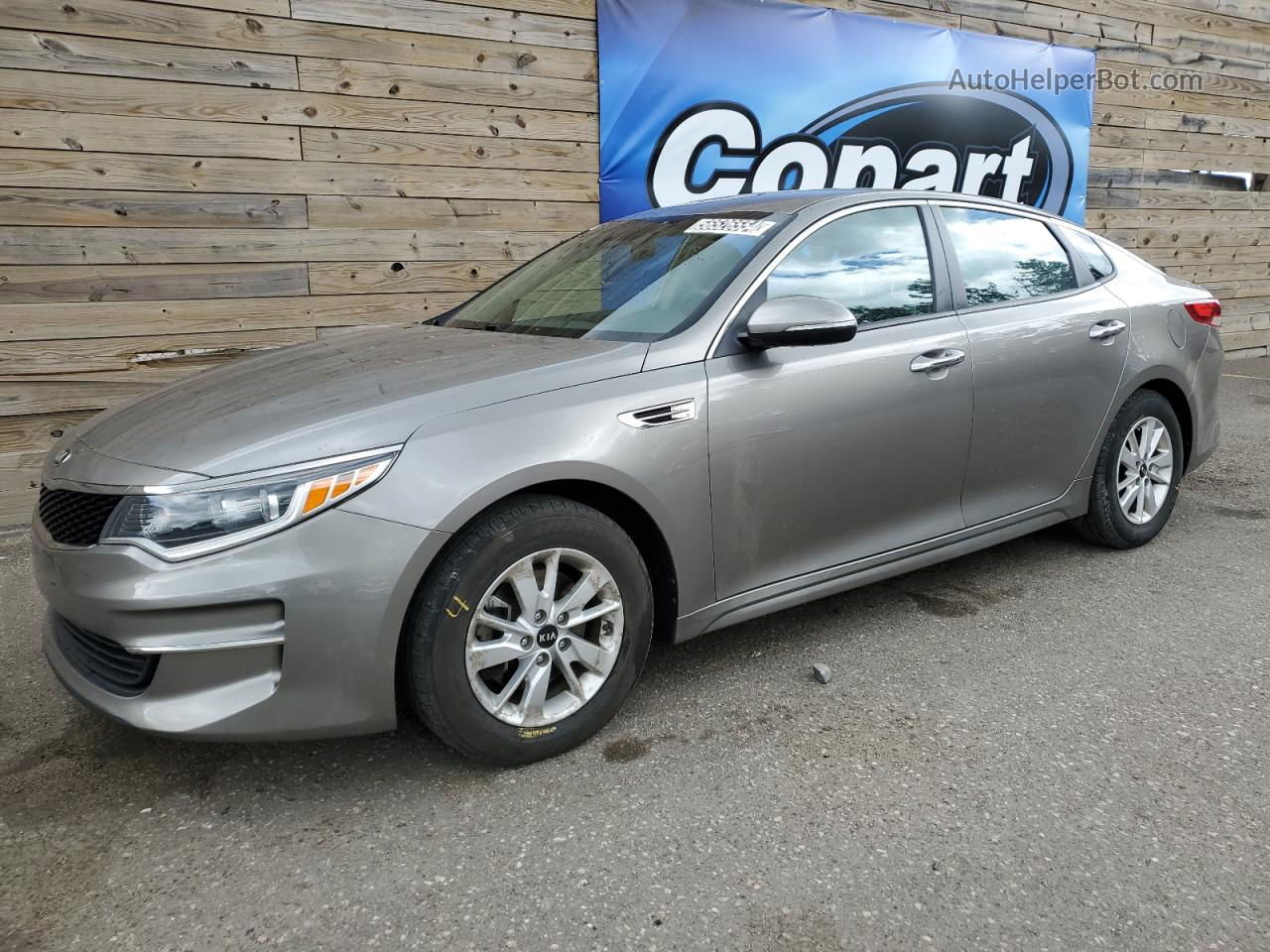 2017 Kia Optima Lx Gray vin: 5XXGT4L3XHG149500