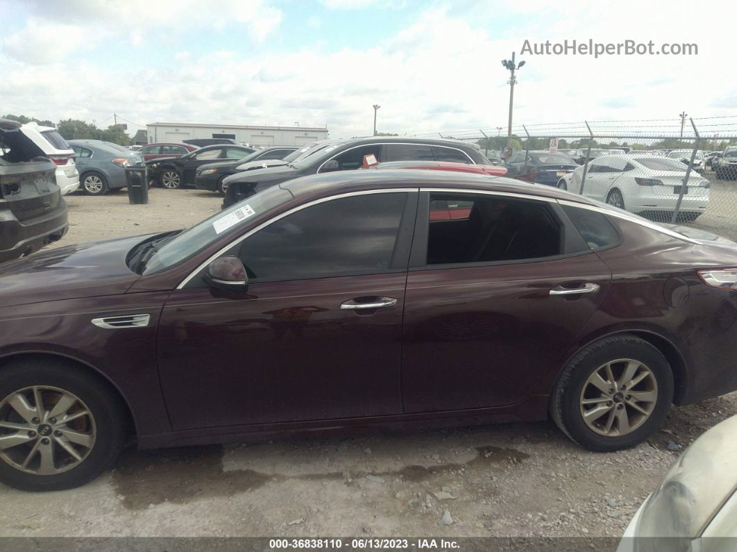 2017 Kia Optima Lx Maroon vin: 5XXGT4L3XHG156513