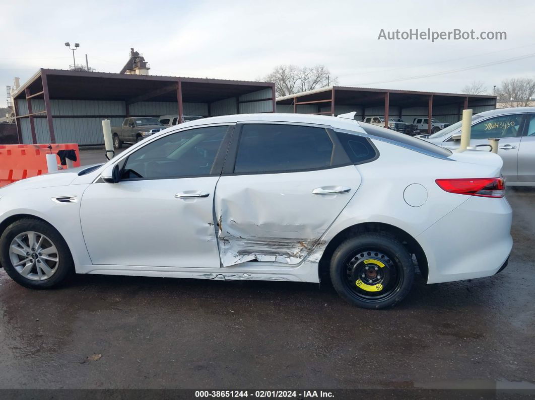 2017 Kia Optima Lx White vin: 5XXGT4L3XHG166765