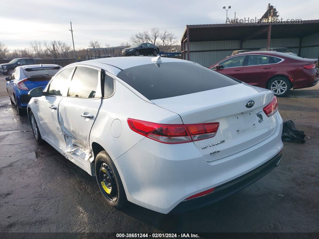 2017 Kia Optima Lx White vin: 5XXGT4L3XHG166765