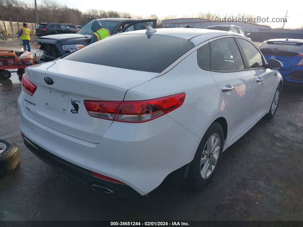 2017 Kia Optima Lx White vin: 5XXGT4L3XHG166765