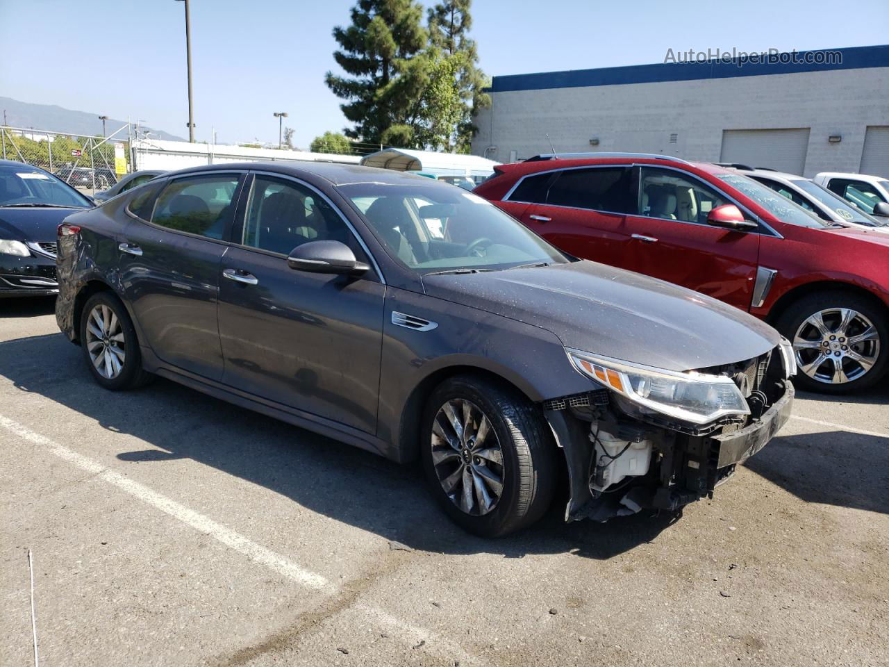 2017 Kia Optima Lx Gray vin: 5XXGT4L3XHG173103